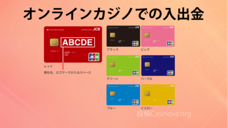 オンラインカジノでの入出金