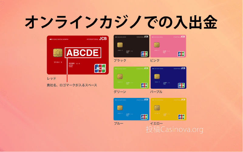 オンラインカジノでの入出金