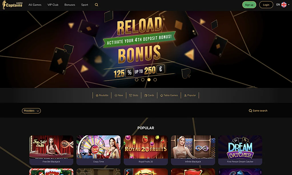 Captains Casino Features