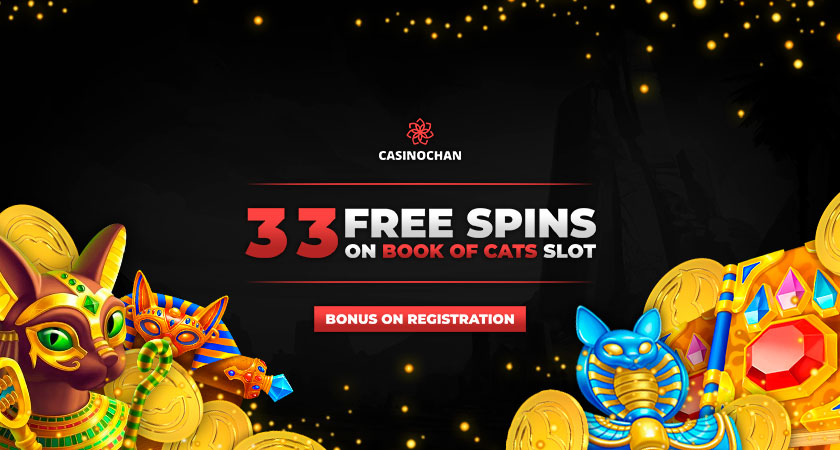 CasinoChan No Deposit Bonus - 33 Free Spins