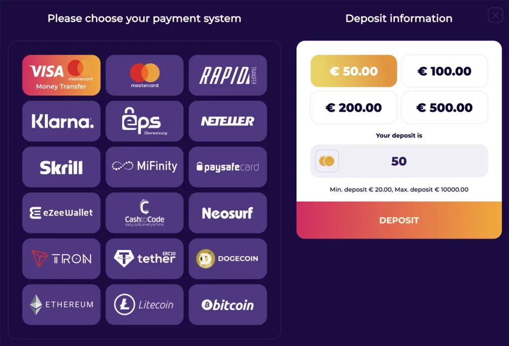 Replenishments and Payouts at Cosmic Slot Casino