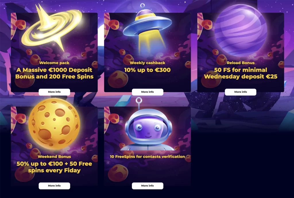 CosmicSlot Online Casino Bonus Offers and Promotions