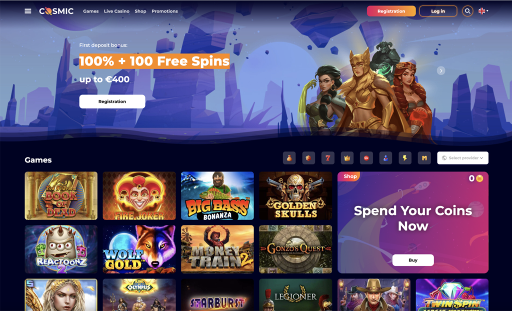 The Features Provided by Cosmic slot Online Casino
