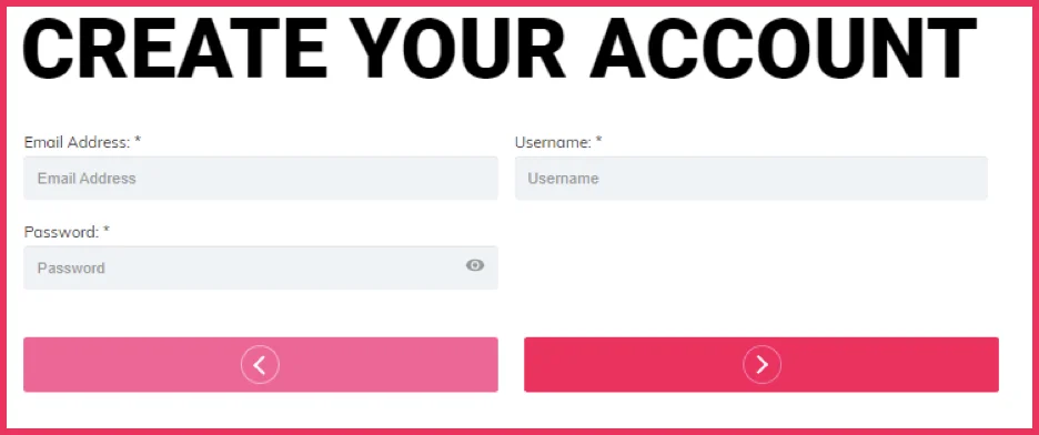 Create your Account Sportsandcasino