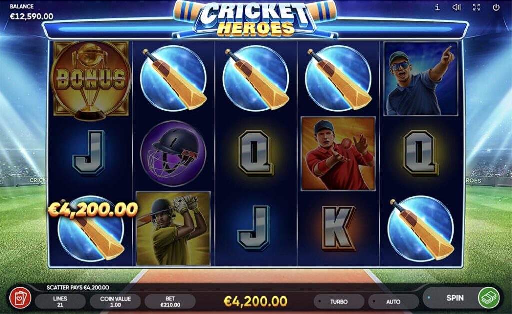 Cricket Heroes Slot Review by Casinova website