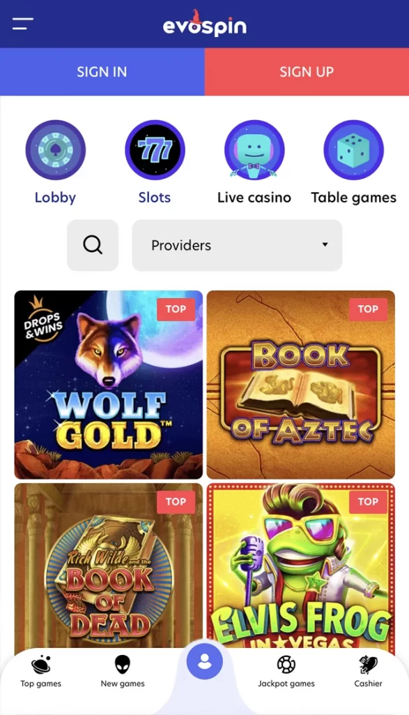 Mobile Version All Games Page