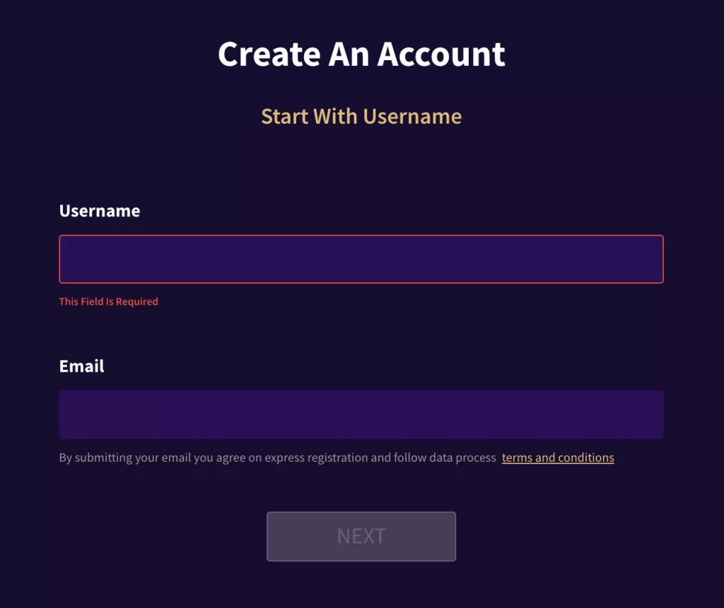 Haz Online Casino Account Registration