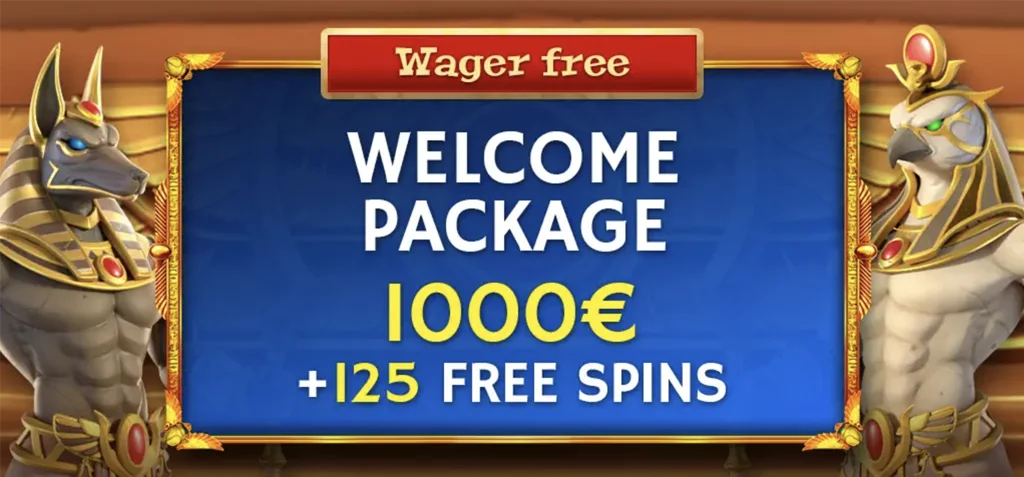 Horus Casino Welcome Package - 1000 EUR + 125 Free Spins