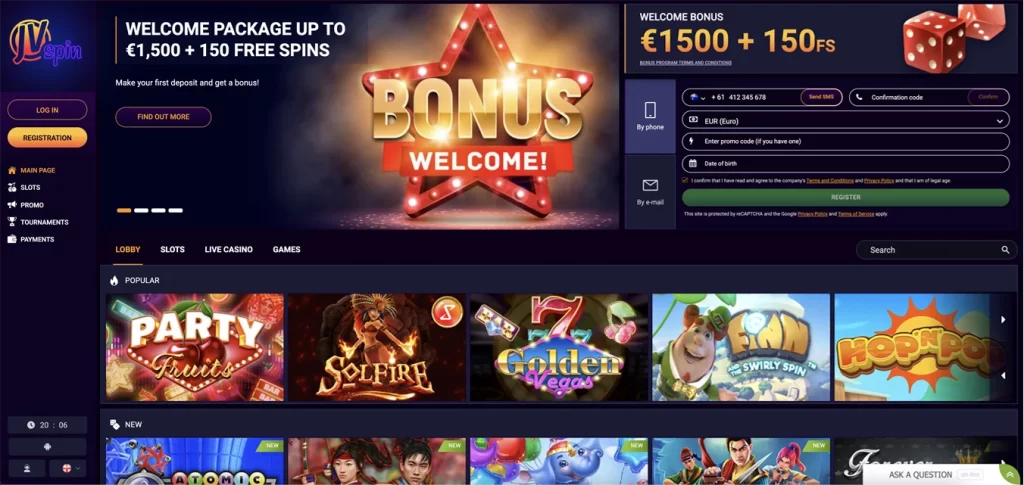 JVspin Casino Features