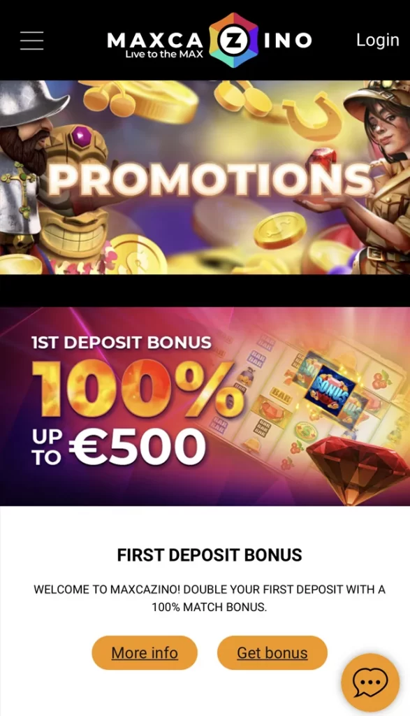 Mobile Version Promotions Home page