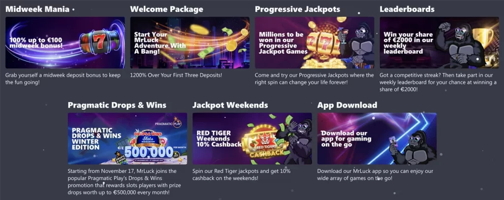 Mr Luck Casino Promotions