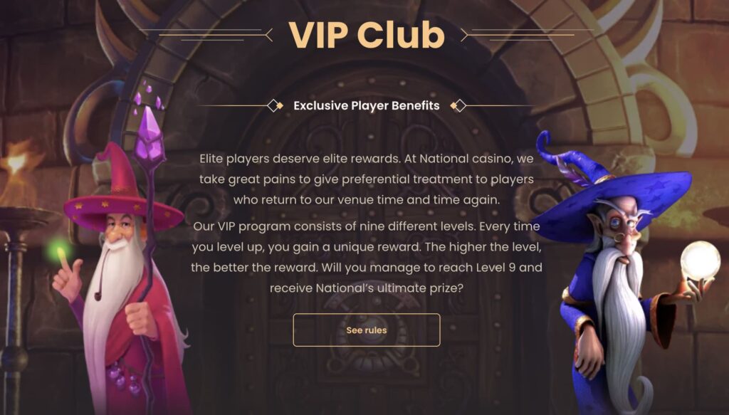 National Casino VIP-Programm