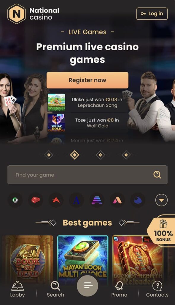 National Casino Home Page