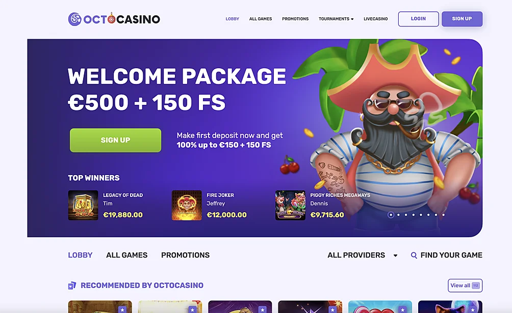 Octocasino Online Casino Features
