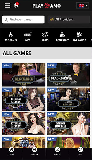 Playamo Online Casino All Games