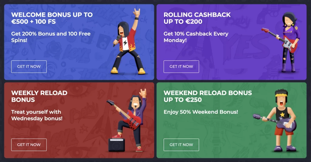 RollingSlots Casino Bonuses