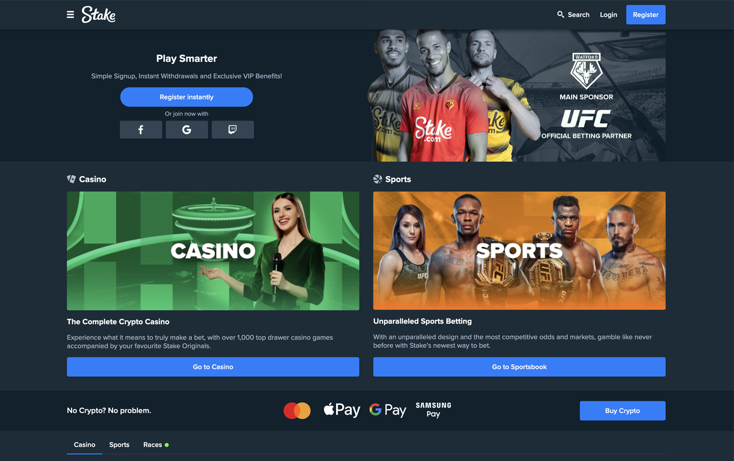 stake casino бонус за регистрацию