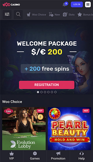Woo Casino Home Page