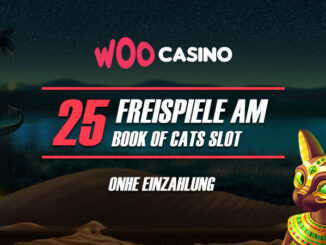 Woo Casino 25 Freispiele Am Book of Cats Slot