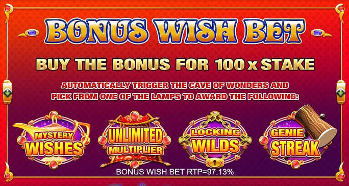 Genie Jackpots Megaways Review: Bonus features