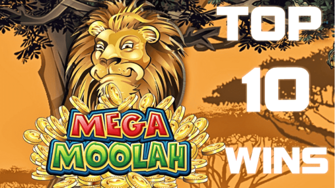 Top 10 biggest wins at the Mega Moolah jackpot slot