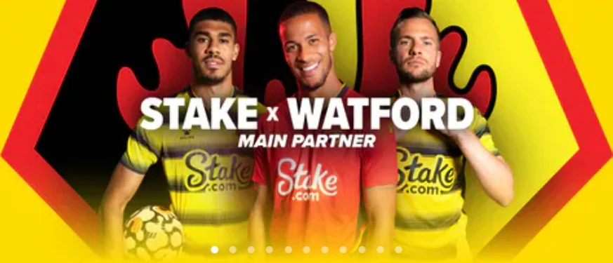 Stake Casino Sports Watford sponsorship