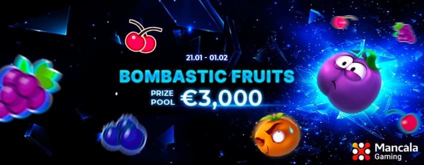 Bombastic Fruits tournament at 1xSlots Casino