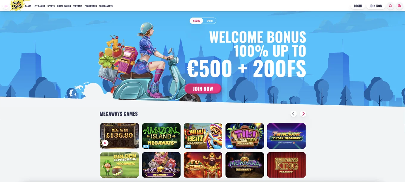 OhMySpins Online Casino Review