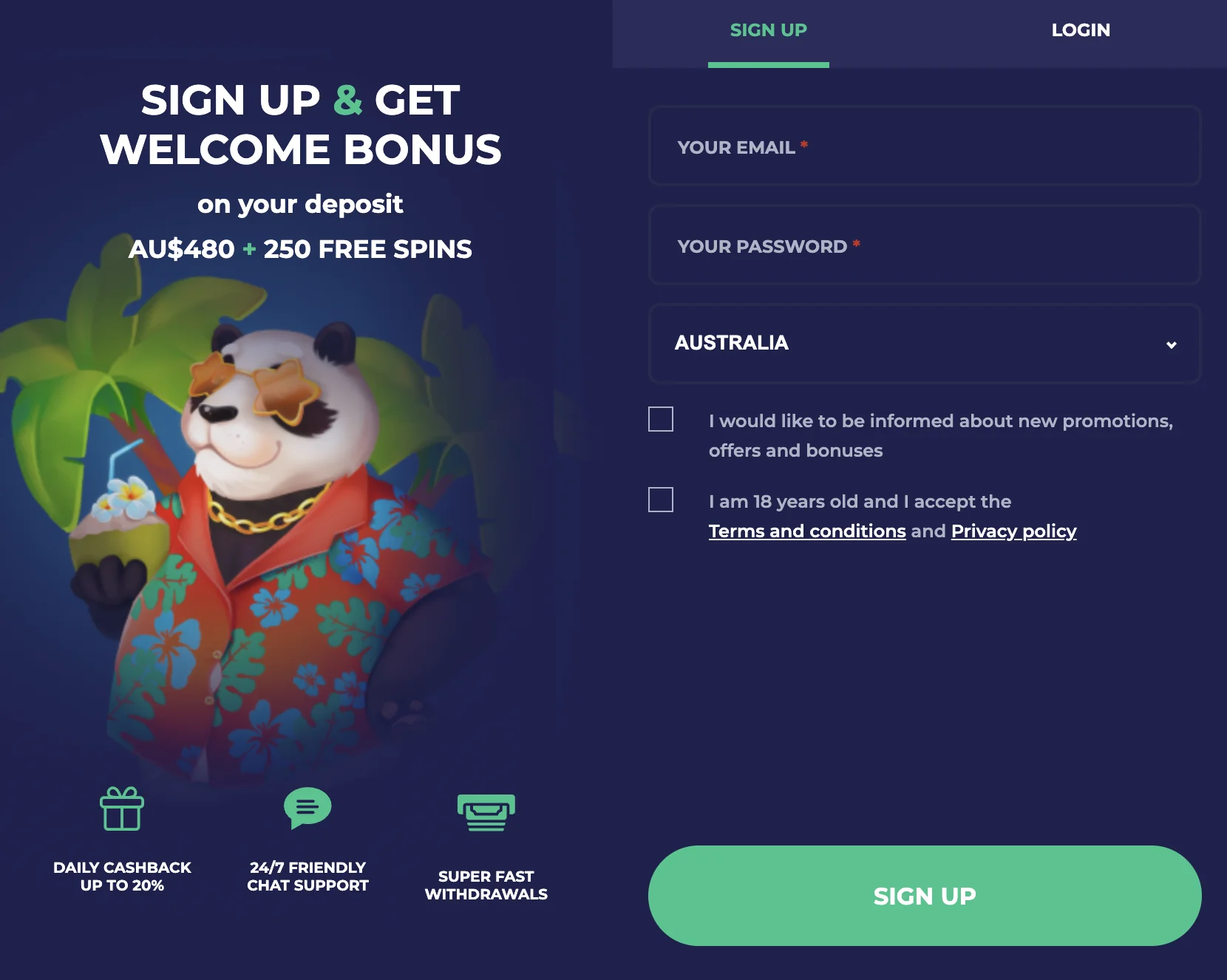 Bruno Casino Registration