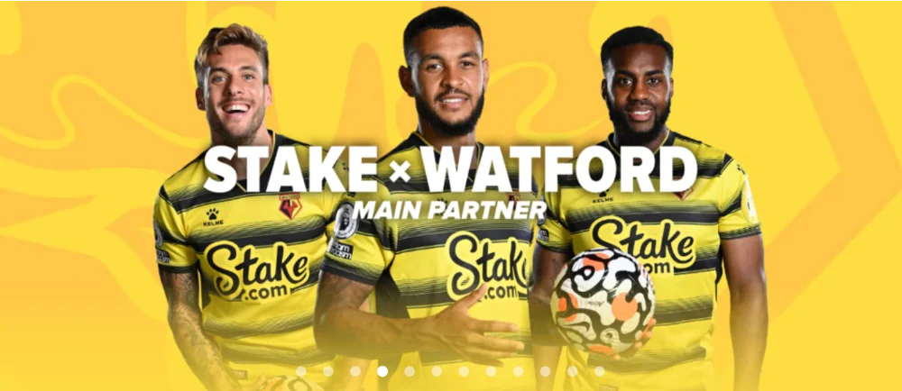 Stake Watford main partner