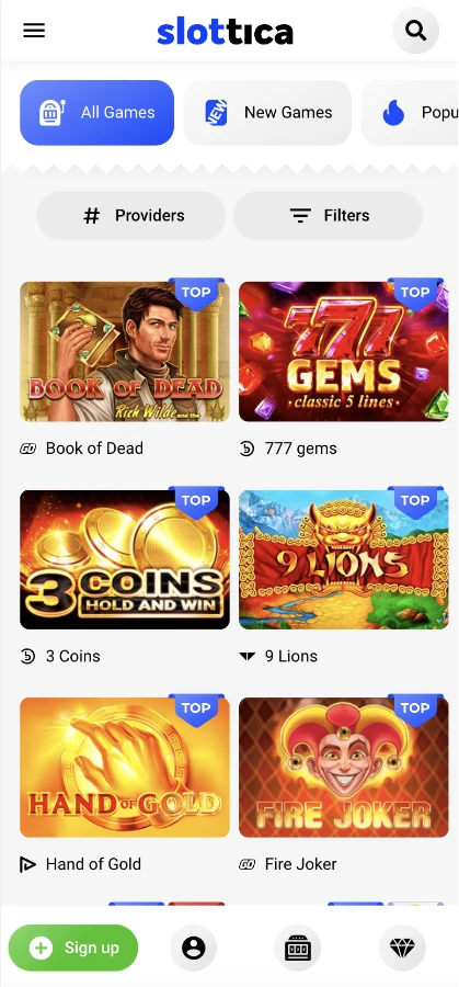 Mobile Games Page