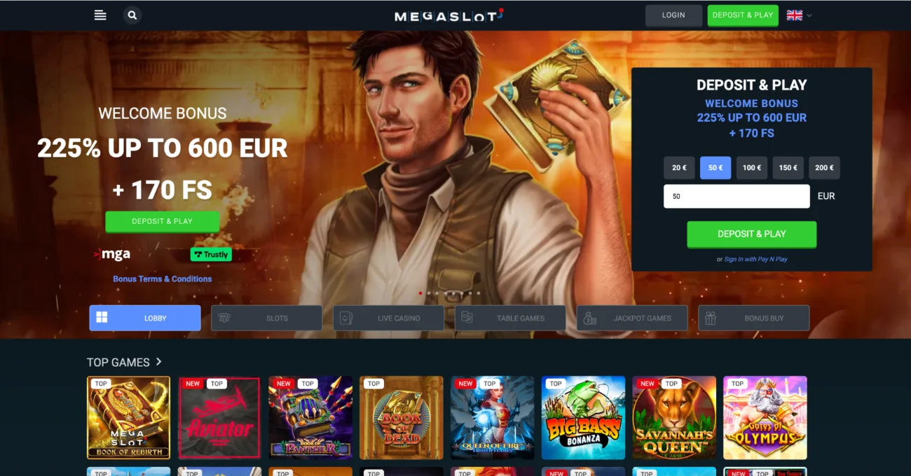 MegaSlot Casino Features