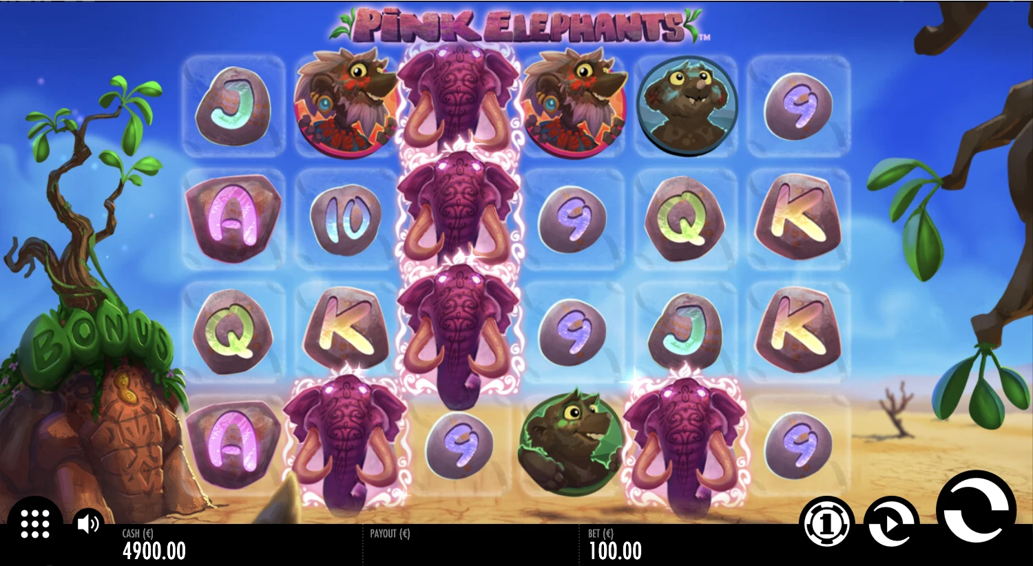 Thunderkick Pink Elephants Slot