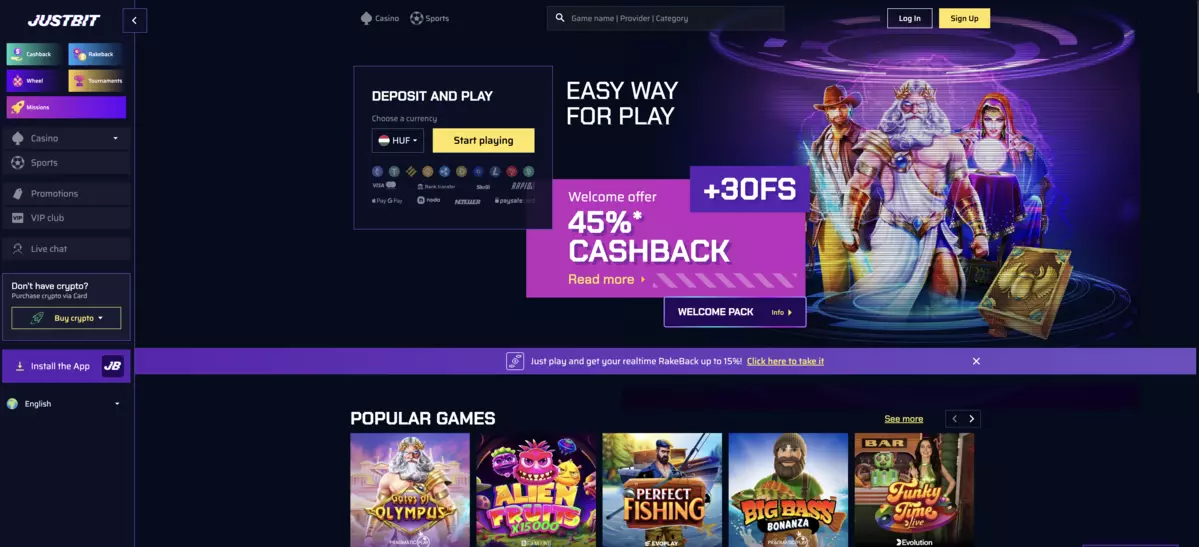 JustBit Casino Review