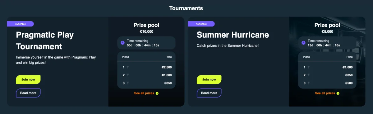 Gama Casino Tournaments